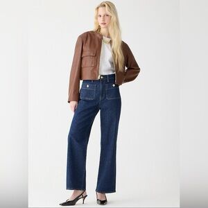 NWOT J.CREW slim wide leg sailor jean regina wash 26 27 2 4
